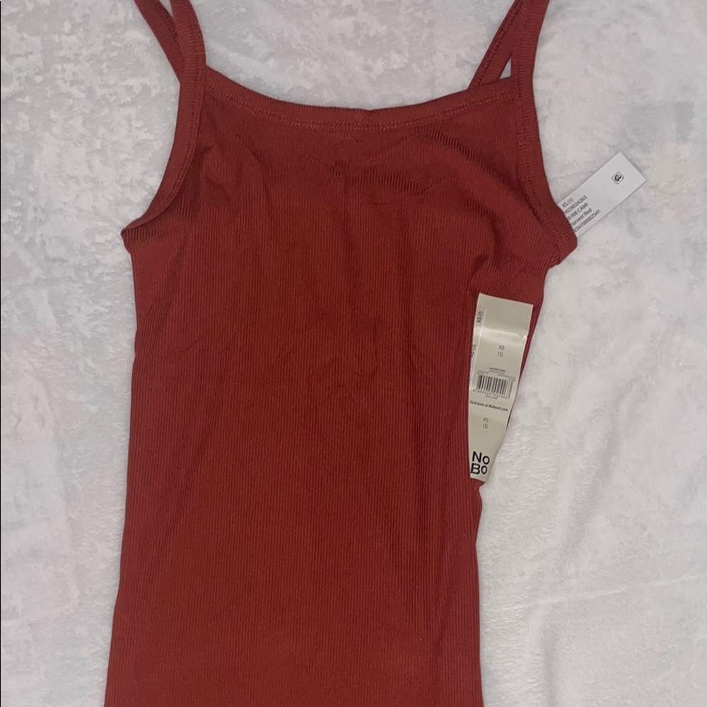 No Boundaries Women's Red Tank Top